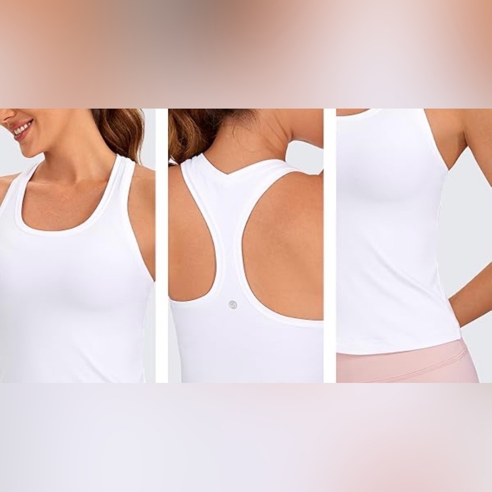 ✨Host pick✨Reflex White Ribbed Tank Top with Excellent Condition 3 for 20